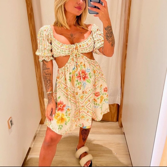 FARM Rio Short Garden Dress Size M - Picture 3 of 11